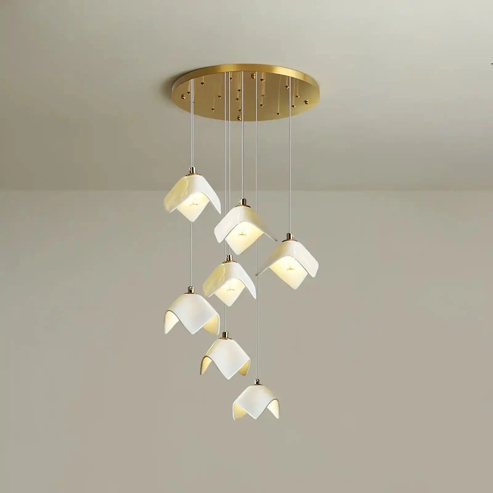 Orlani Bloom Cascade Stairs Chandelier - Joyfuzzy