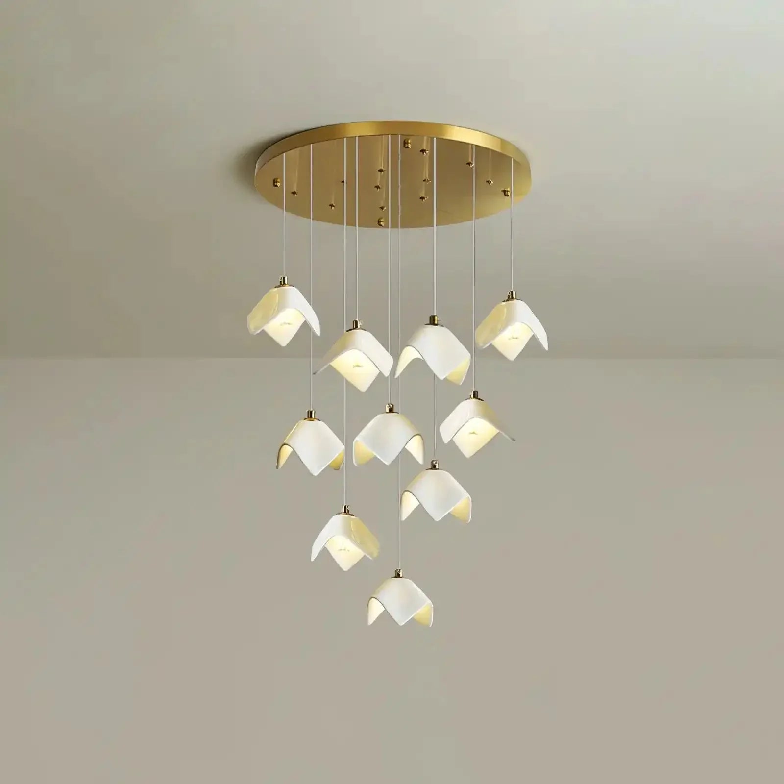 Orlani Bloom Cascade Stairs Chandelier - Joyfuzzy