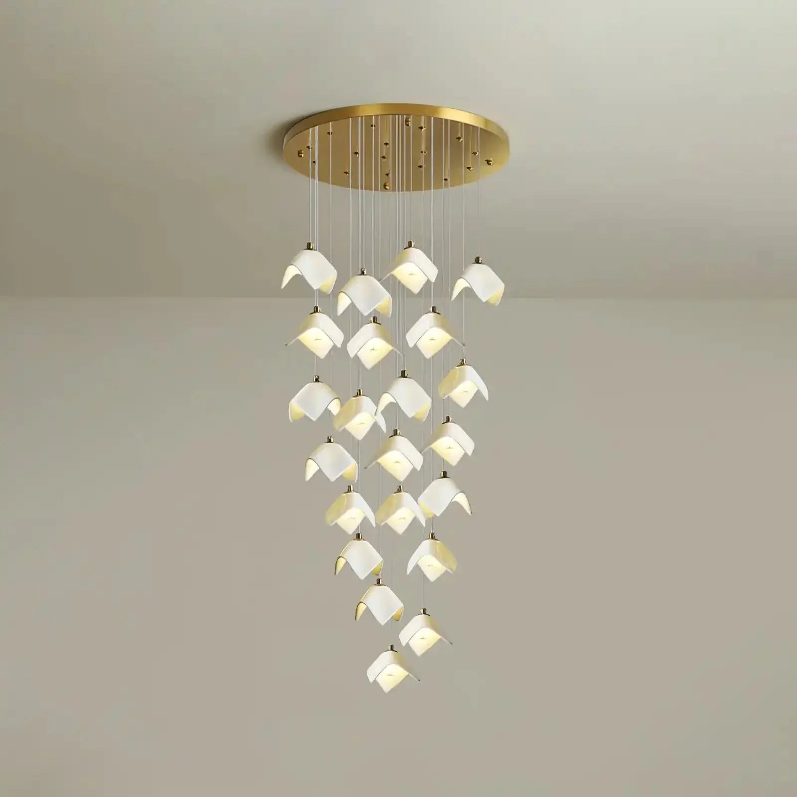 Orlani Bloom Cascade Stairs Chandelier - Joyfuzzy