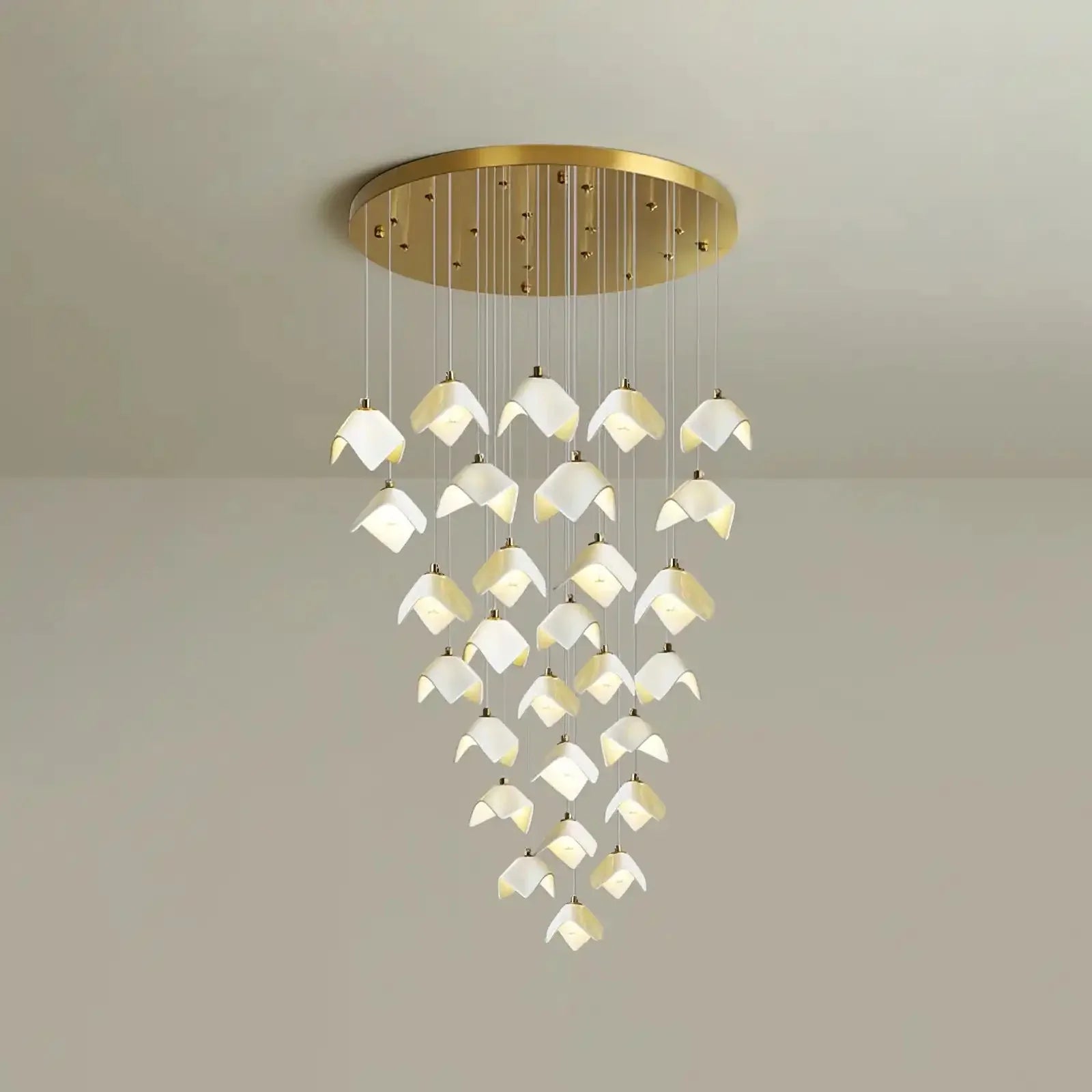 Orlani Bloom Cascade Stairs Chandelier - Joyfuzzy