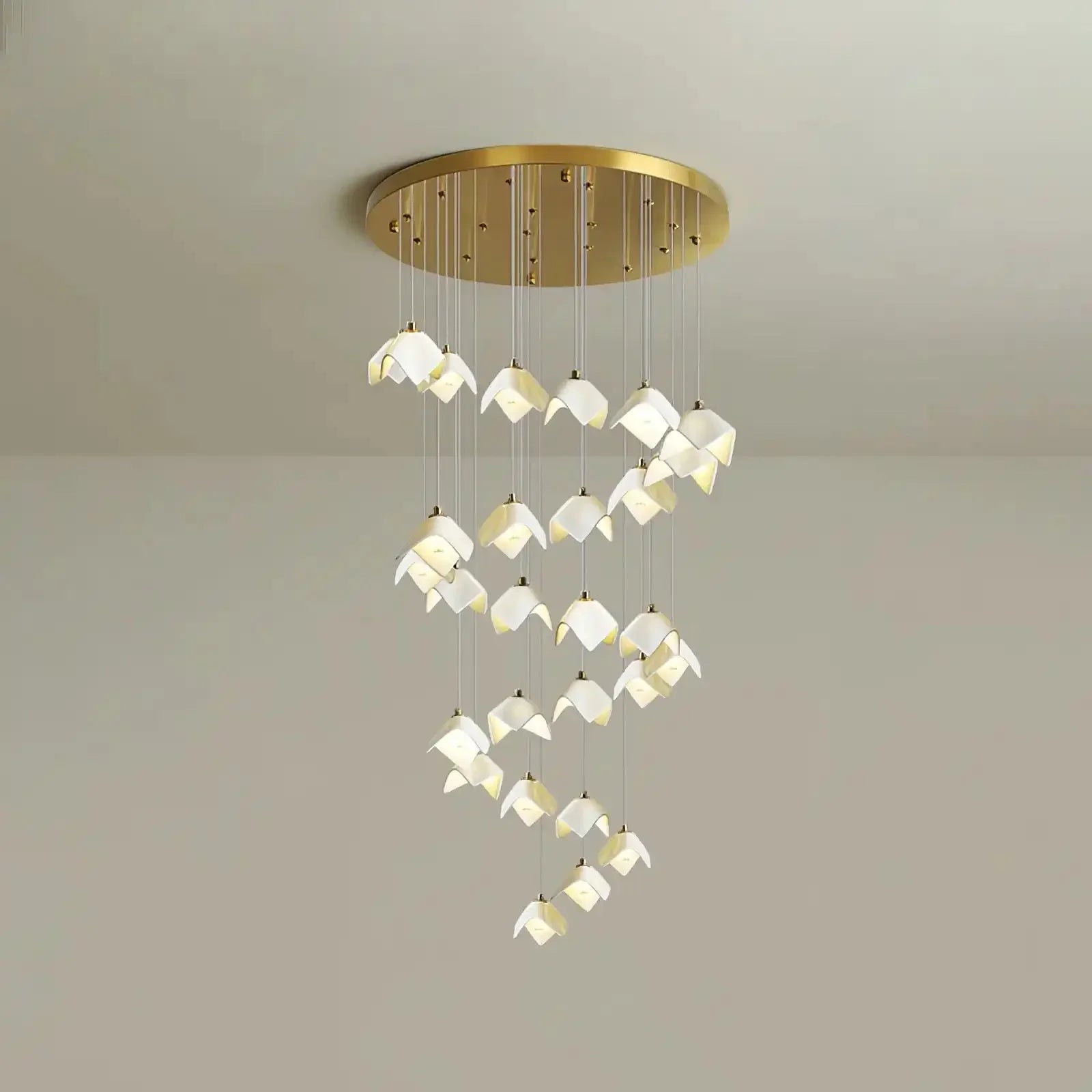 Orlani Bloom Cascade Stairs Chandelier - Joyfuzzy