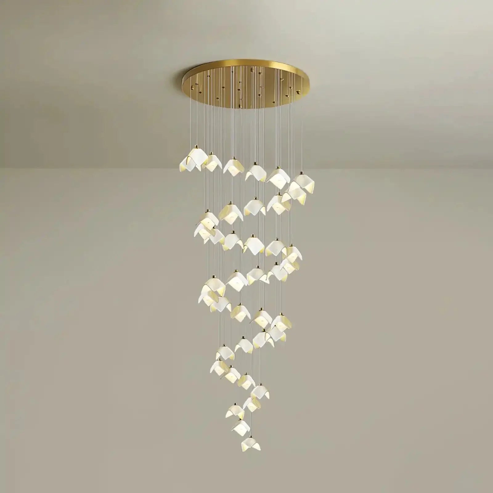Orlani Bloom Cascade Stairs Chandelier - Joyfuzzy