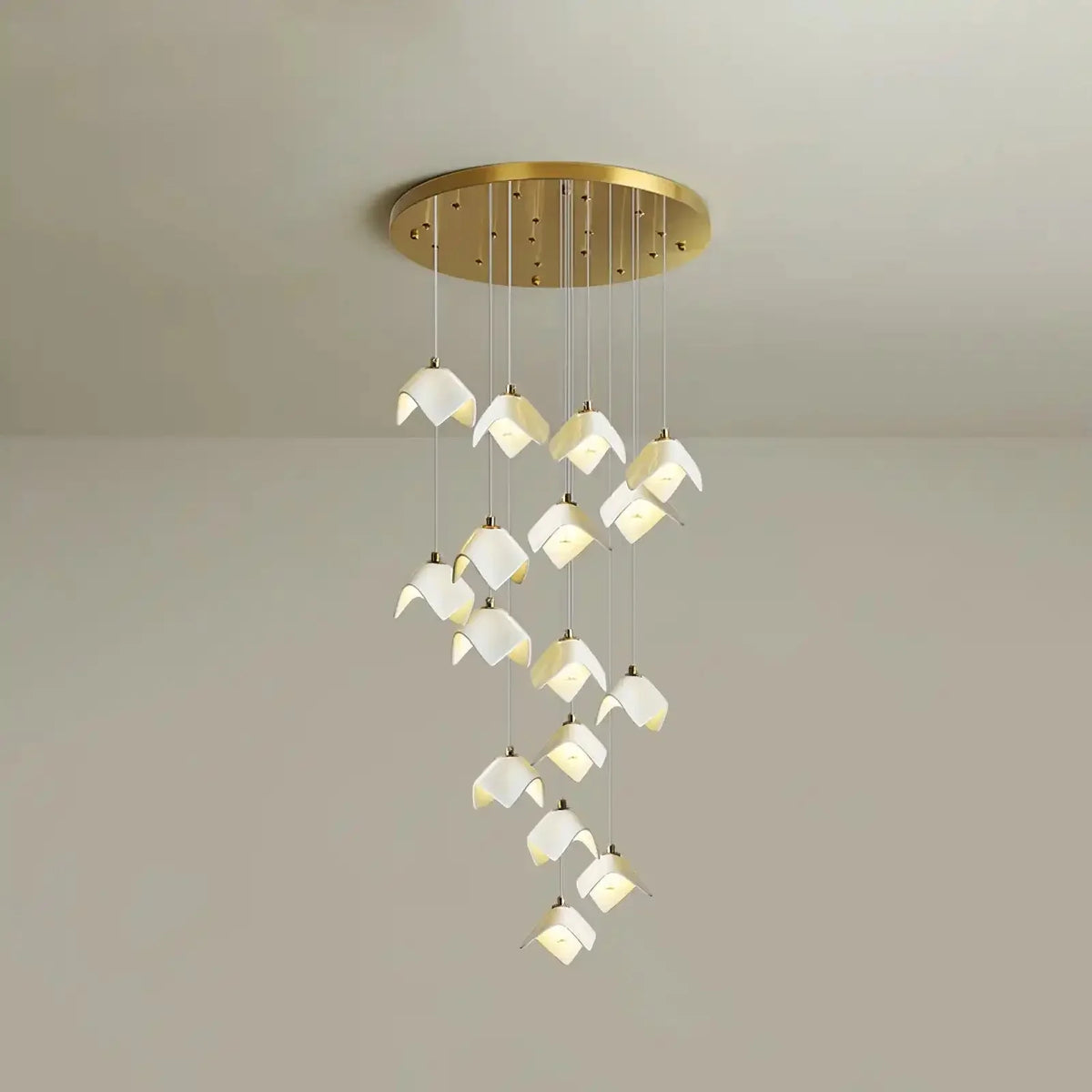 Orlani Bloom Cascade Stairs Chandelier - Joyfuzzy