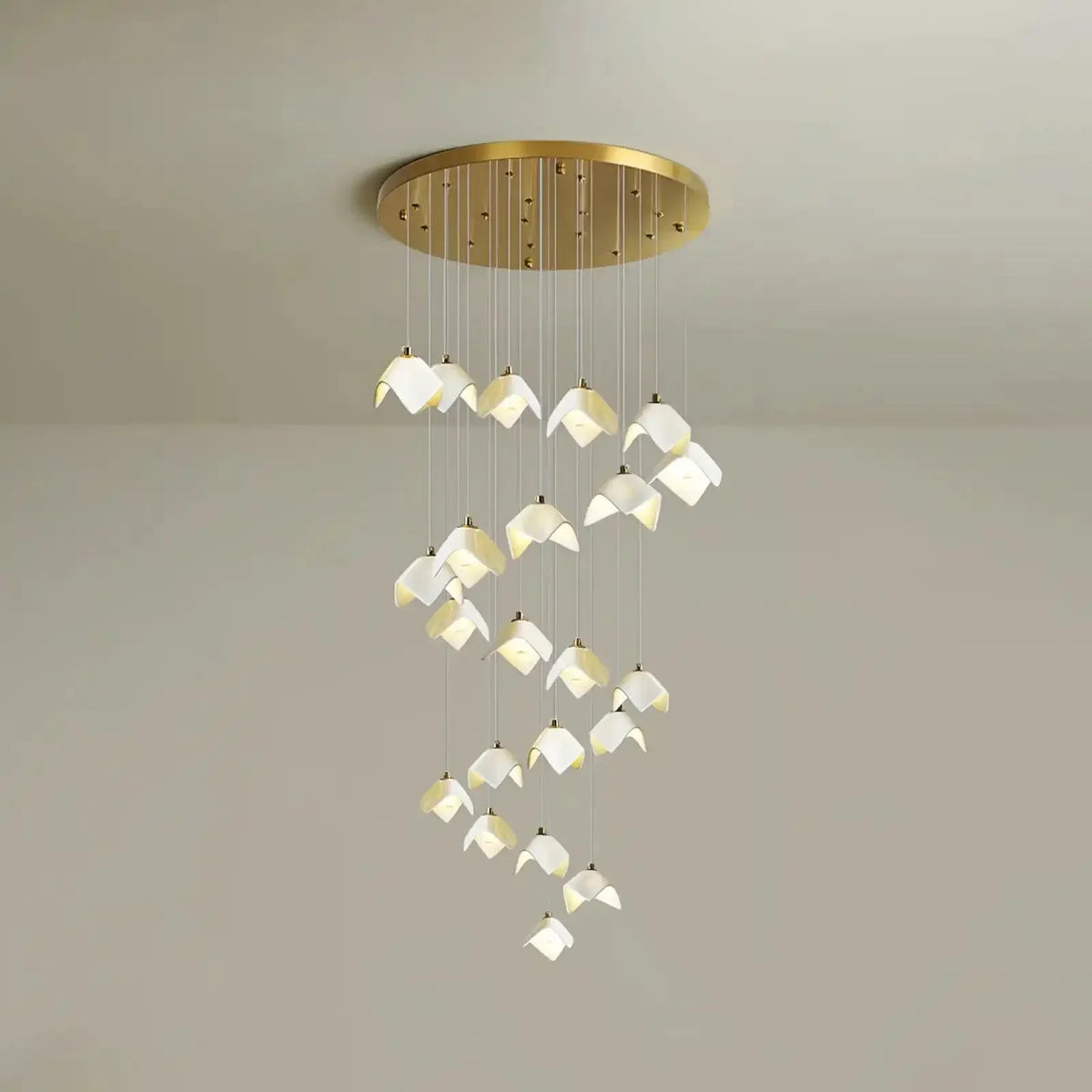 Orlani Bloom Cascade Stairs Chandelier - Joyfuzzy