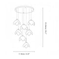 Orlani Bloom Cascade Stairs Chandelier - Joyfuzzy