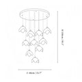 Orlani Bloom Cascade Stairs Chandelier - Joyfuzzy