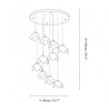 Orlani Bloom Cascade Stairs Chandelier - Joyfuzzy