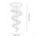 Orlani Bloom Cascade Stairs Chandelier - Joyfuzzy