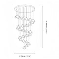 Orlani Bloom Cascade Stairs Chandelier - Joyfuzzy