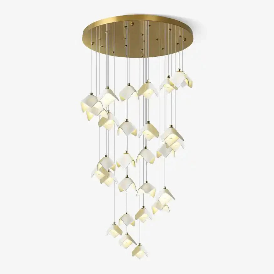 Orlani Bloom Cascade Stairs Chandelier - Joyfuzzy