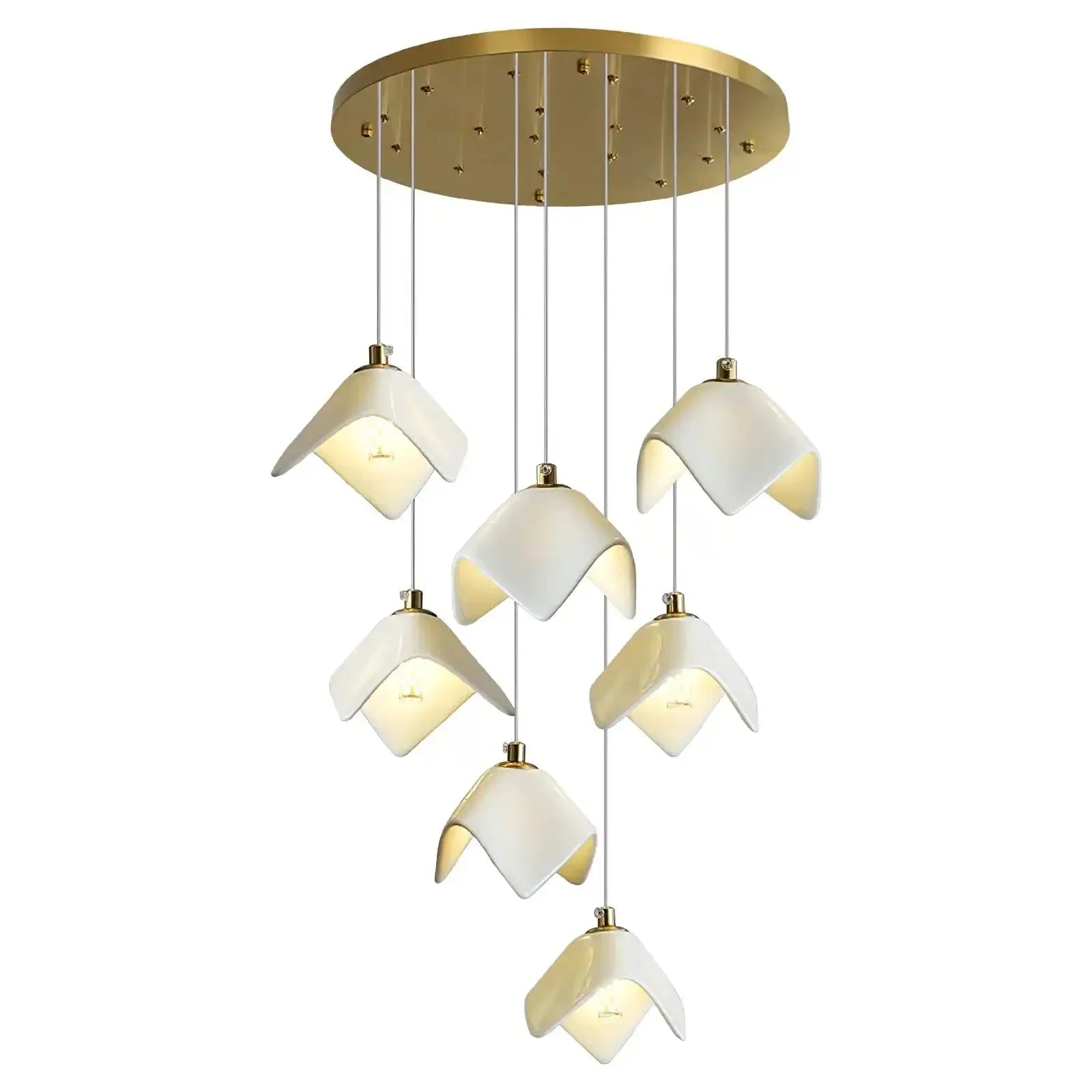 Orlani Bloom Cascade Stairs Chandelier - Joyfuzzy