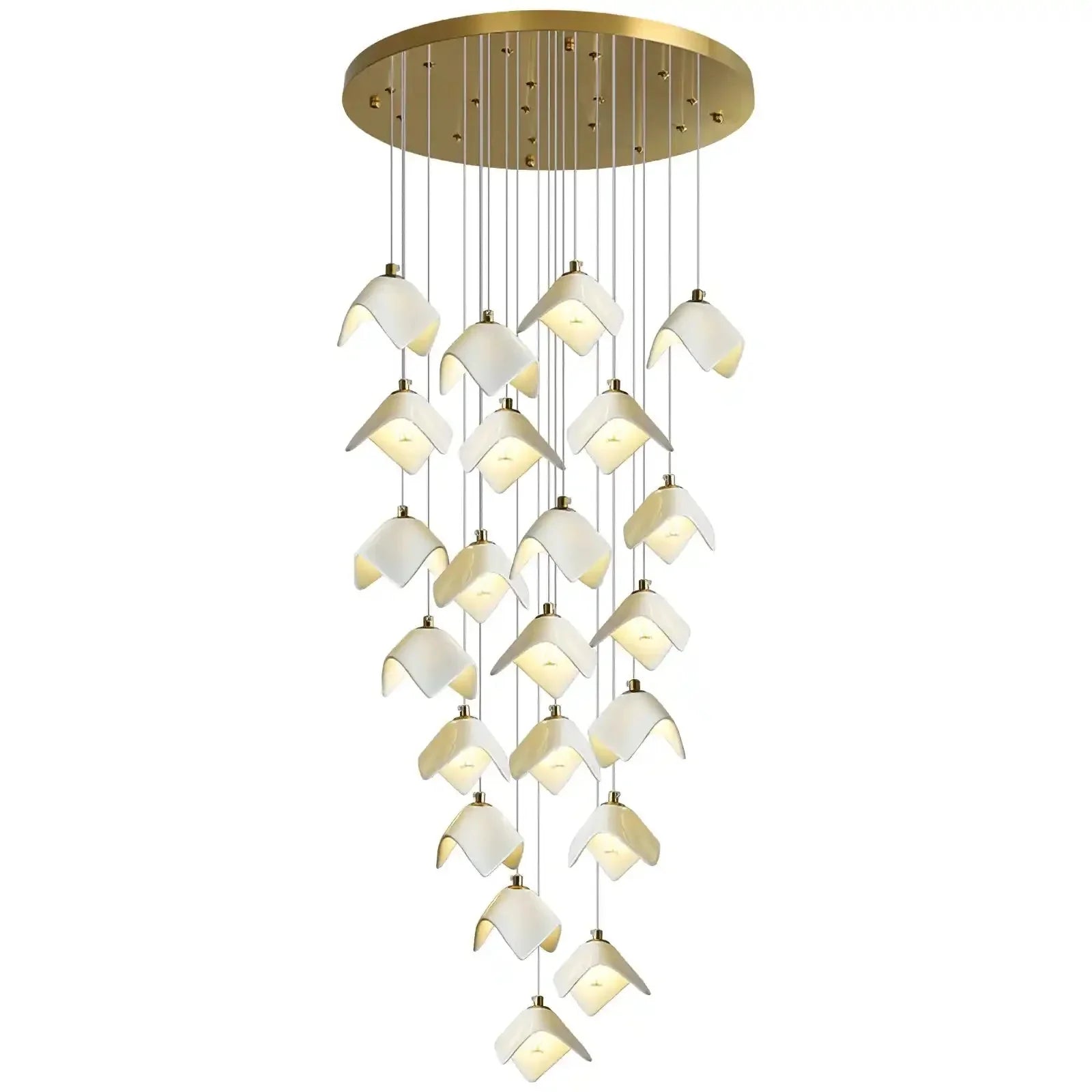 Orlani Bloom Cascade Stairs Chandelier - Joyfuzzy