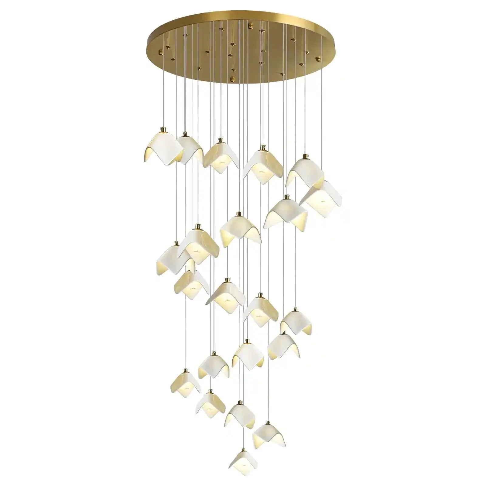 Orlani Bloom Cascade Stairs Chandelier - Joyfuzzy