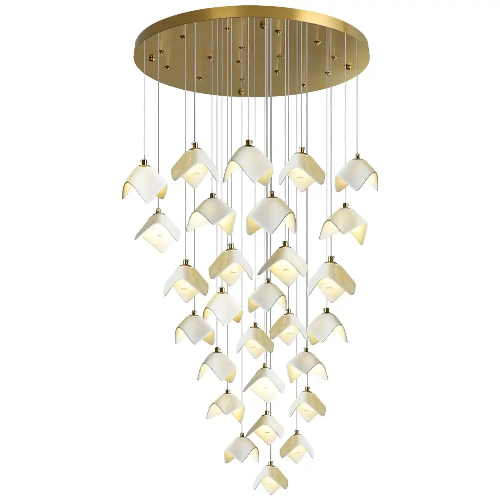 Orlani Bloom Cascade Stairs Chandelier - Joyfuzzy