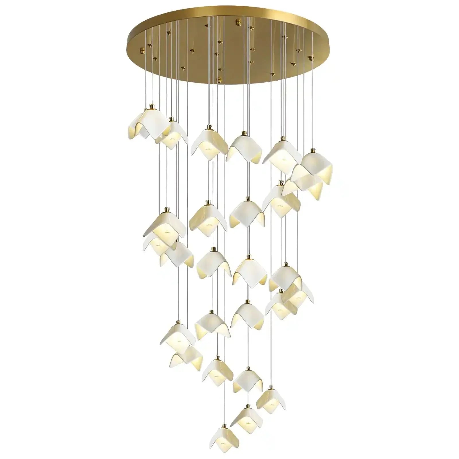 Orlani Bloom Cascade Stairs Chandelier - Joyfuzzy