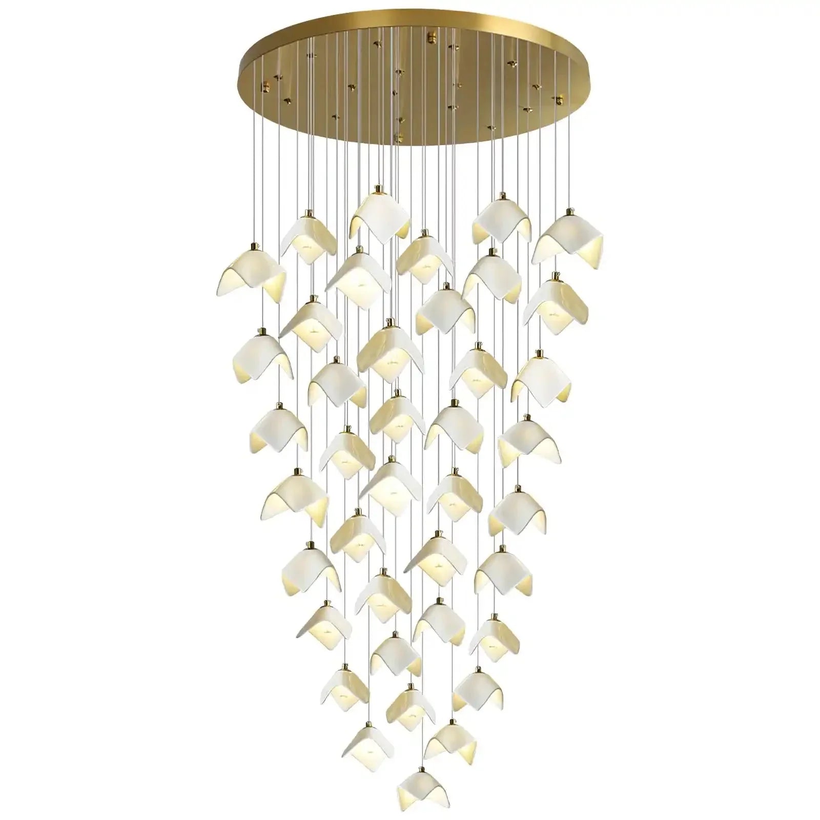 Orlani Bloom Cascade Stairs Chandelier - Joyfuzzy