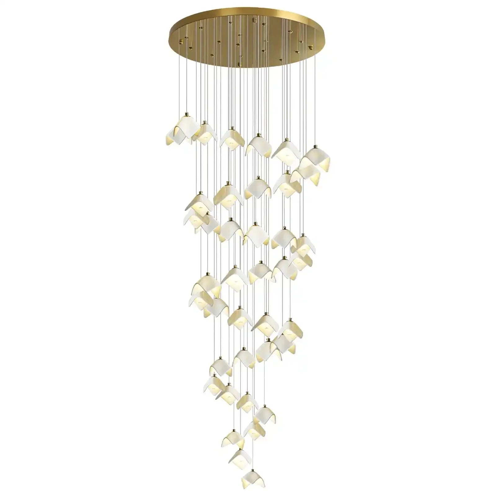 Orlani Bloom Cascade Stairs Chandelier - Joyfuzzy