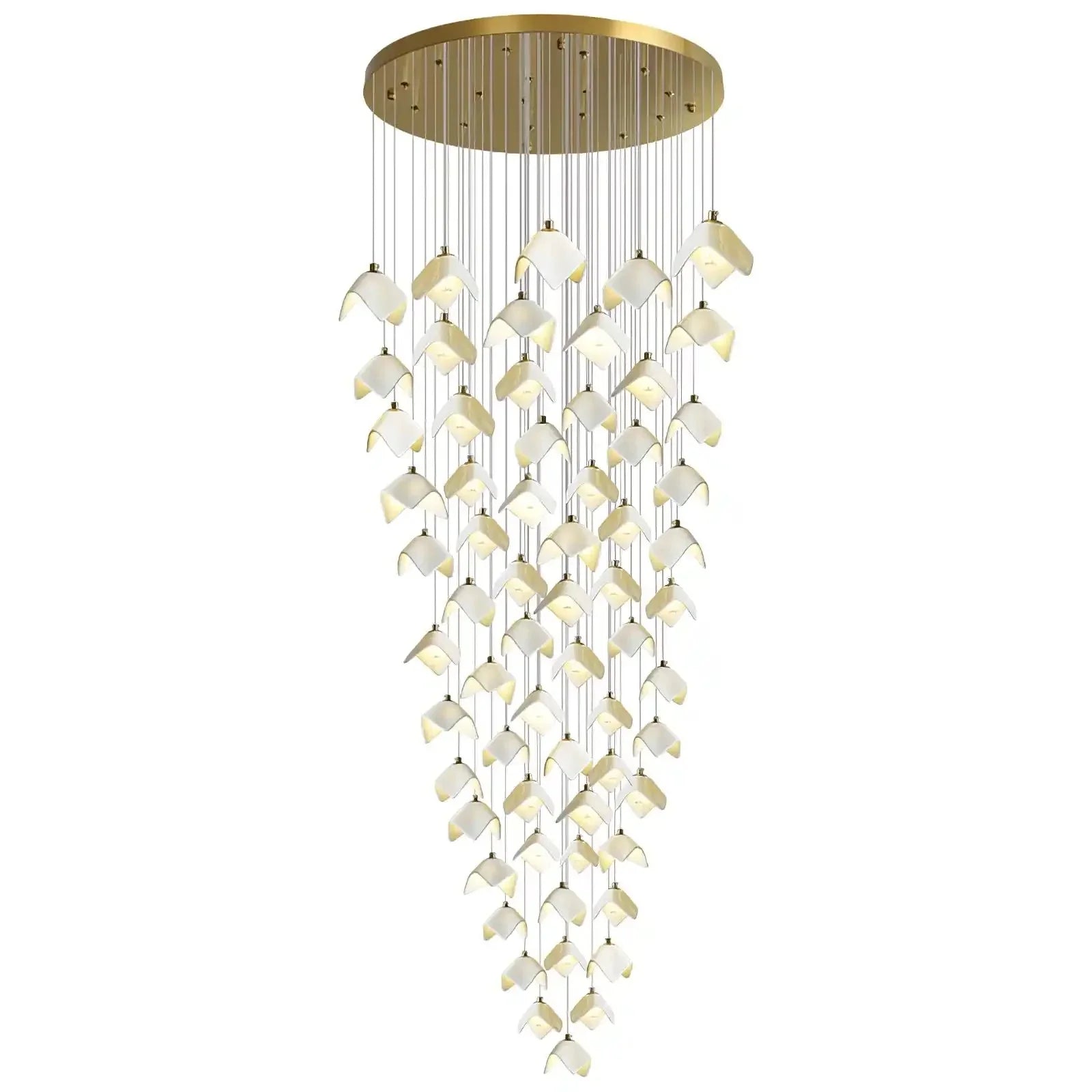 Orlani Bloom Cascade Stairs Chandelier - Joyfuzzy