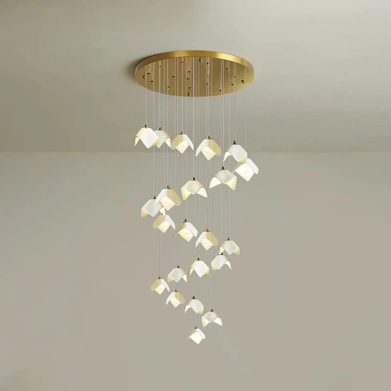 Orlani Bloom Cascade Stairs Chandelier - Joyfuzzy
