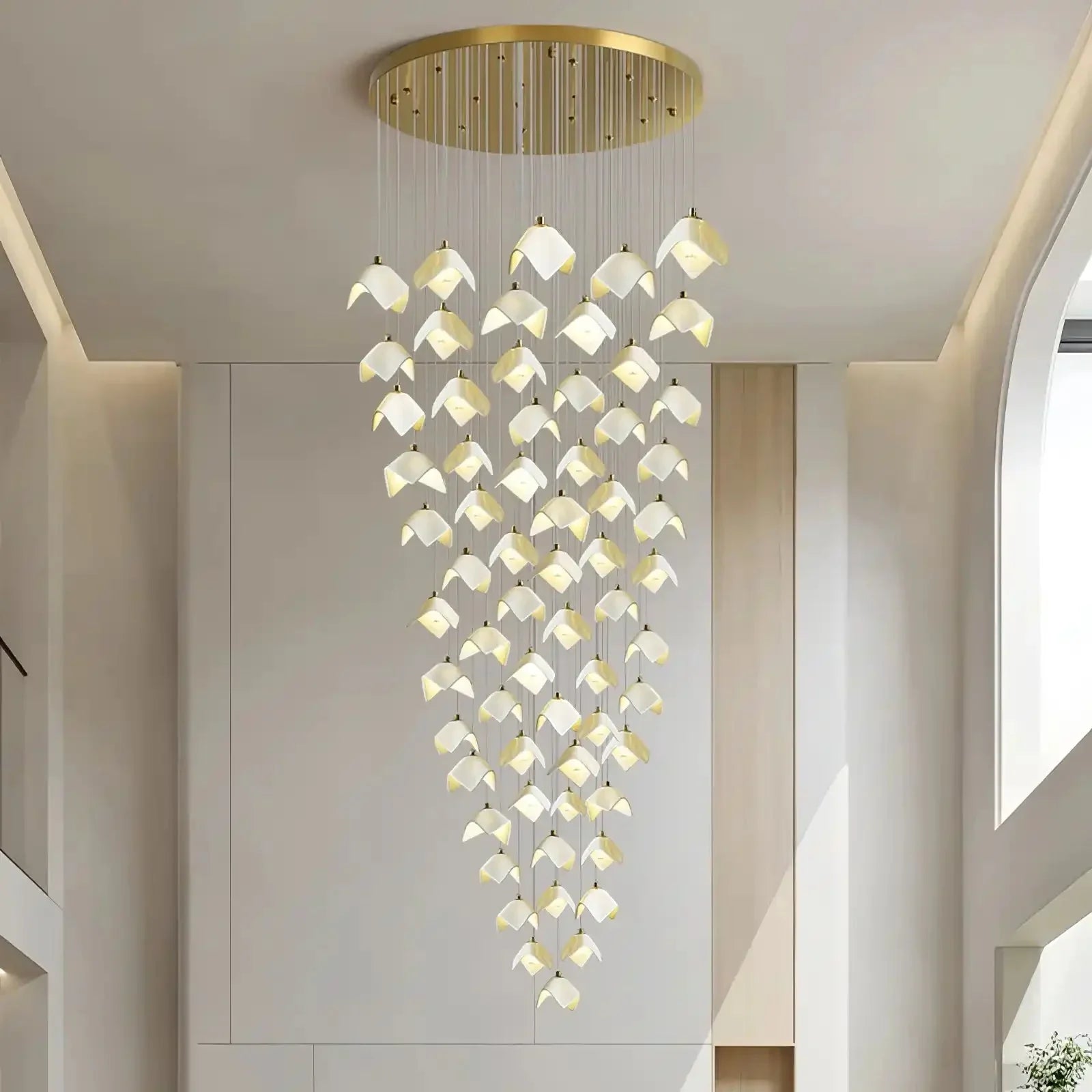 Orlani Bloom Cascade Stairs Chandelier - Joyfuzzy
