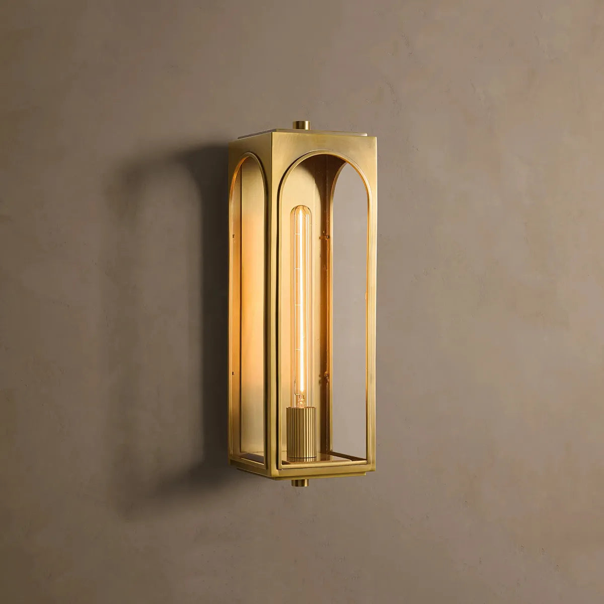 Palladian Outdoor Sconce Brass
