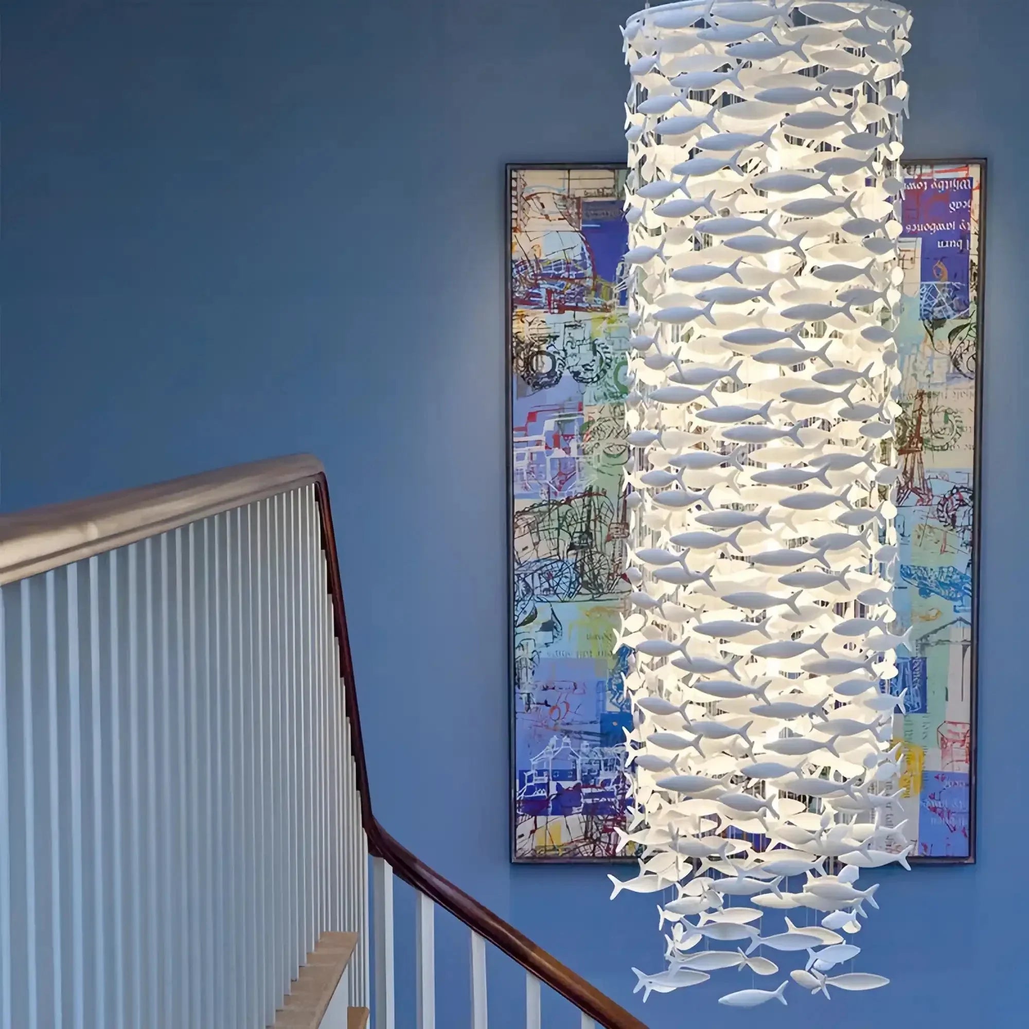 Porcelain Fish Shaped Dining Table Chandelier - Joyfuzzy
