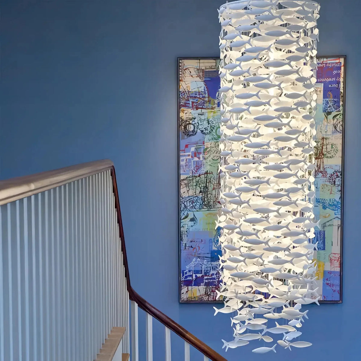 Porcelain Fish Shaped Dining Table Chandelier - Joyfuzzy