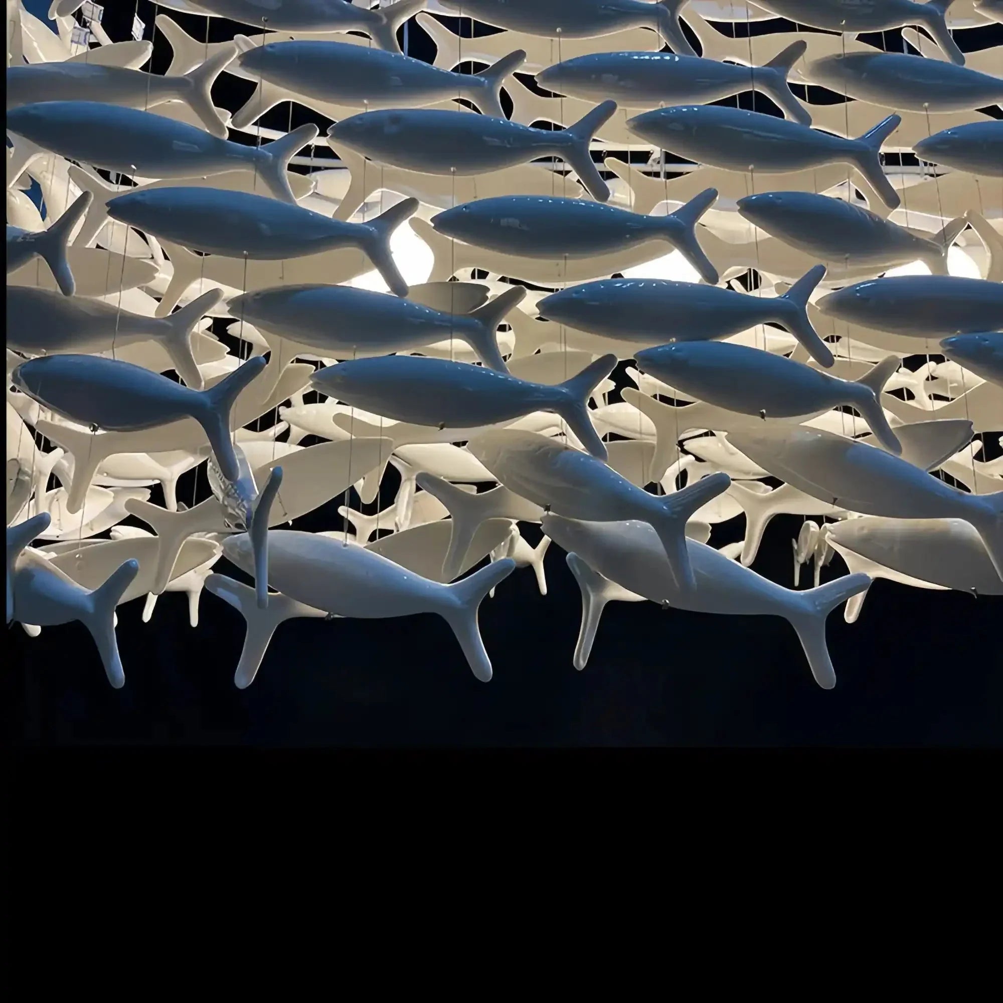 Porcelain Fish Shaped Dining Table Chandelier - Joyfuzzy