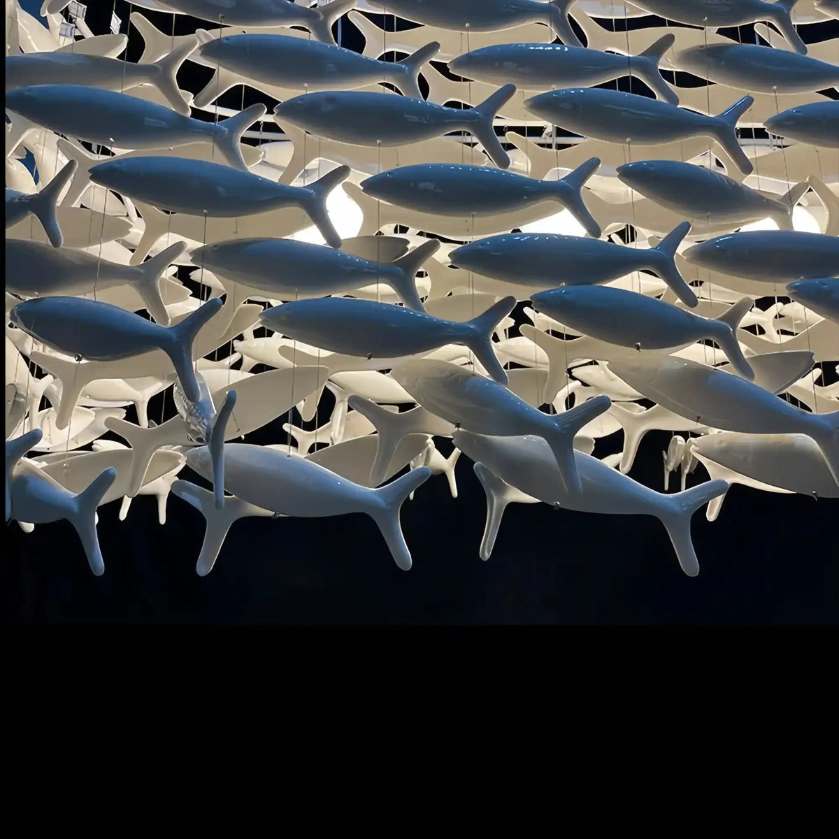 Porcelain Fish Shaped Dining Table Chandelier - Joyfuzzy