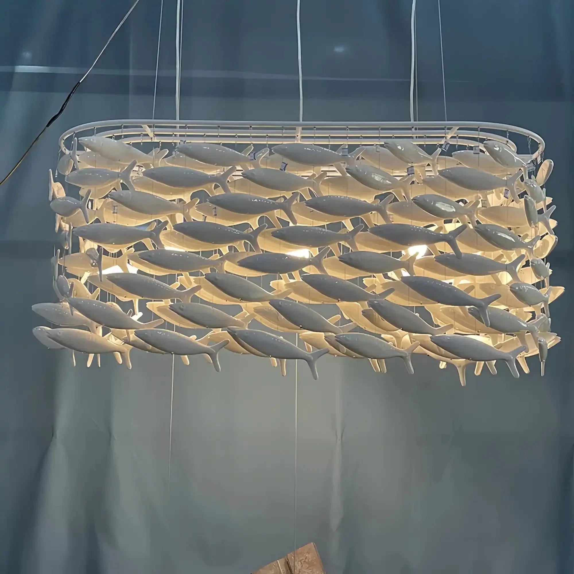 Porcelain Fish Shaped Dining Table Chandelier - Joyfuzzy
