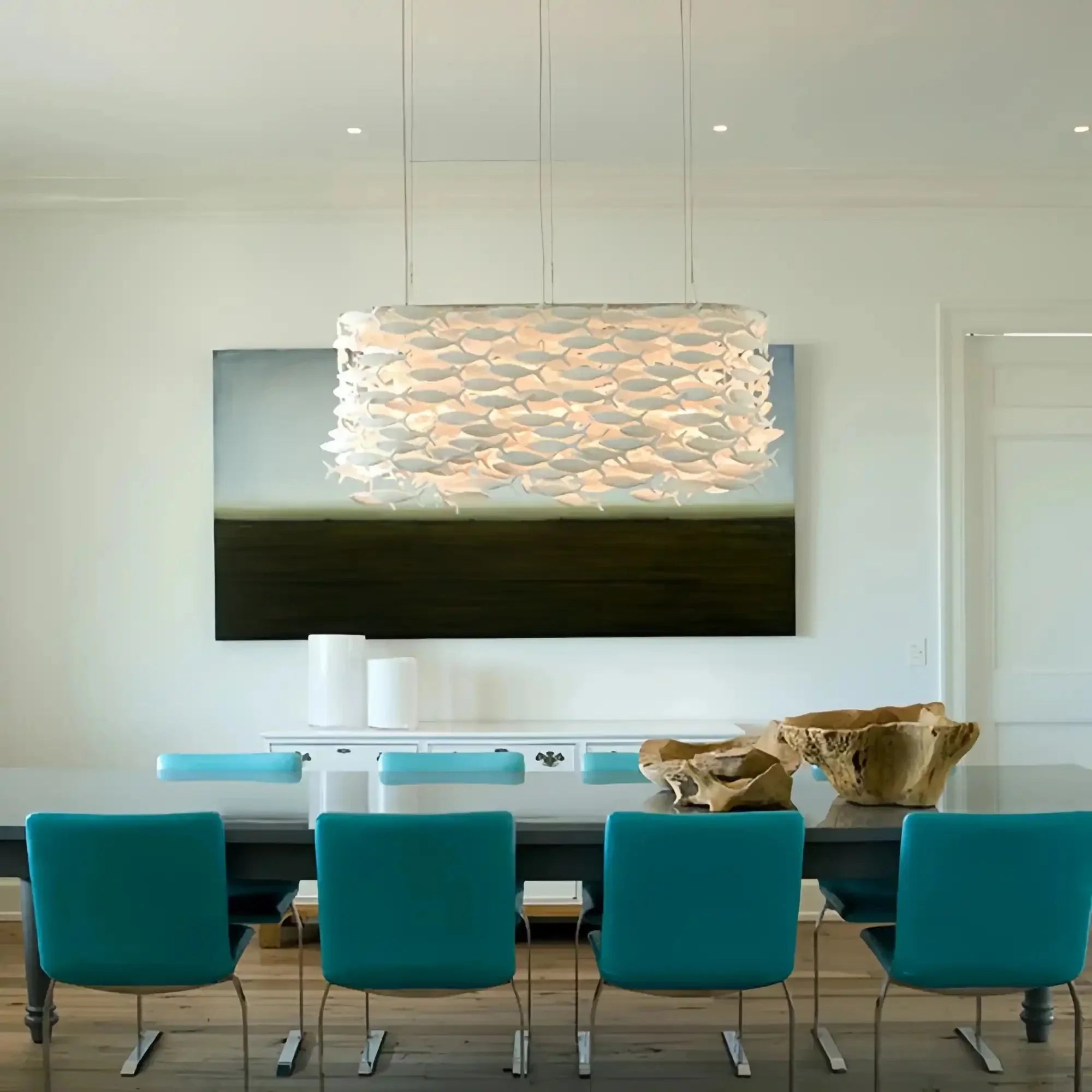 Porcelain Fish Shaped Dining Table Chandelier - Joyfuzzy