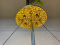 Post - Modern Art Brass and Ceramics Flower Pendant Branch Chandelier for Living/Dining Room - L49.2