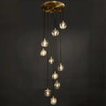 Post - modern Extra - long Pendant Light Fixtures for Staircase/High - ceiling Space/Foyer - 10 Lights: D15.8