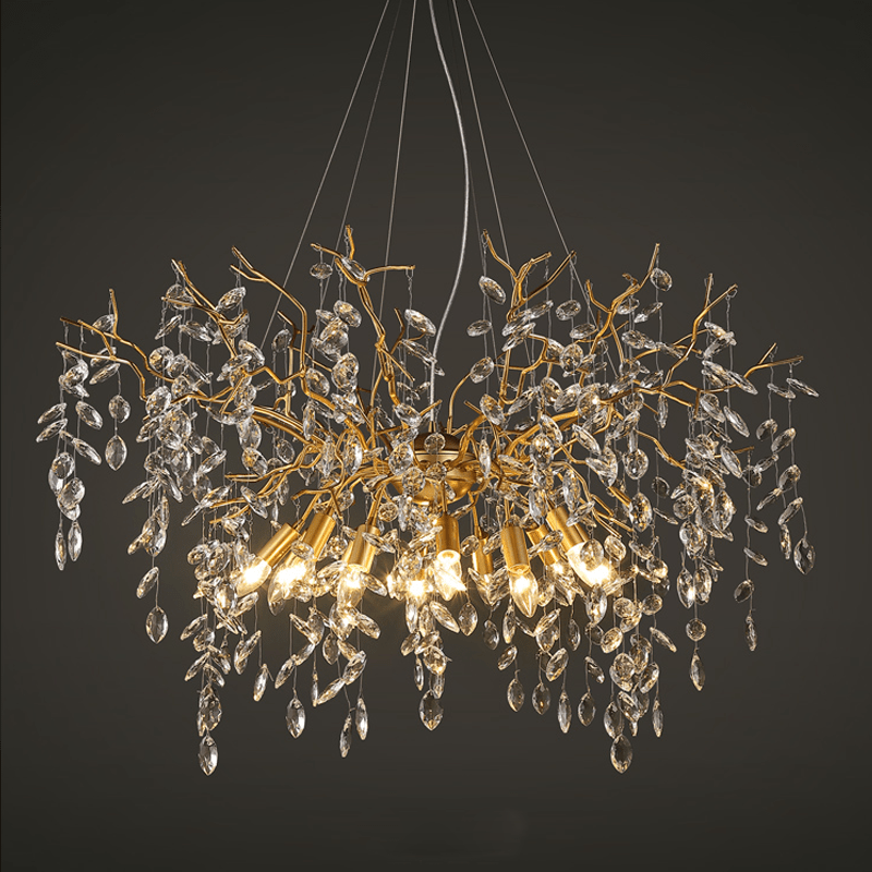 Postmodern Creative Crystal Branch Chandelier - 39.37" diamJoyfuzzy
