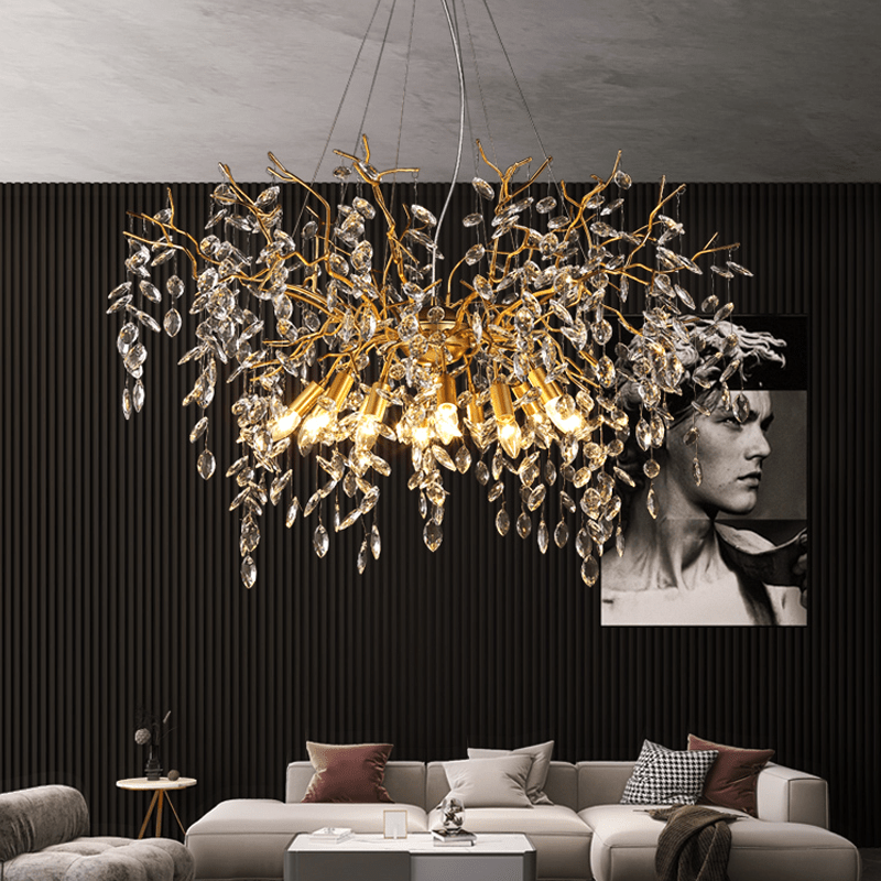 Postmodern Creative Crystal Branch Chandelier - 39.37" diamJoyfuzzy