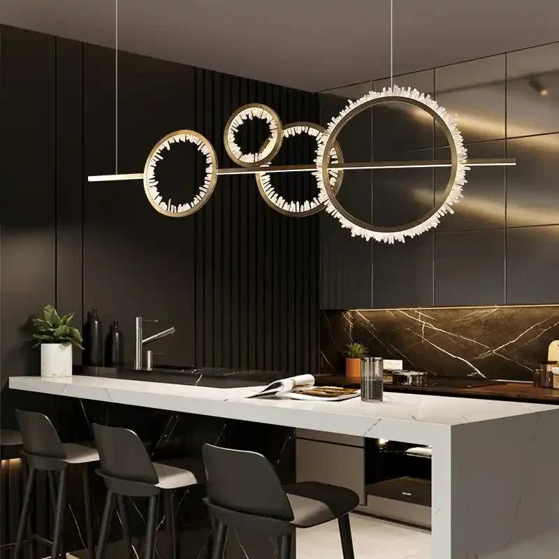 Primary Crystal Cluster Island Chandelier - Joyfuzzy