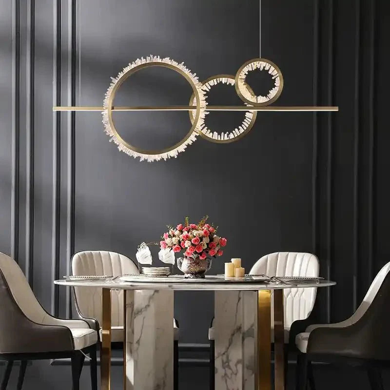 Primary Crystal Cluster Island Chandelier - Joyfuzzy
