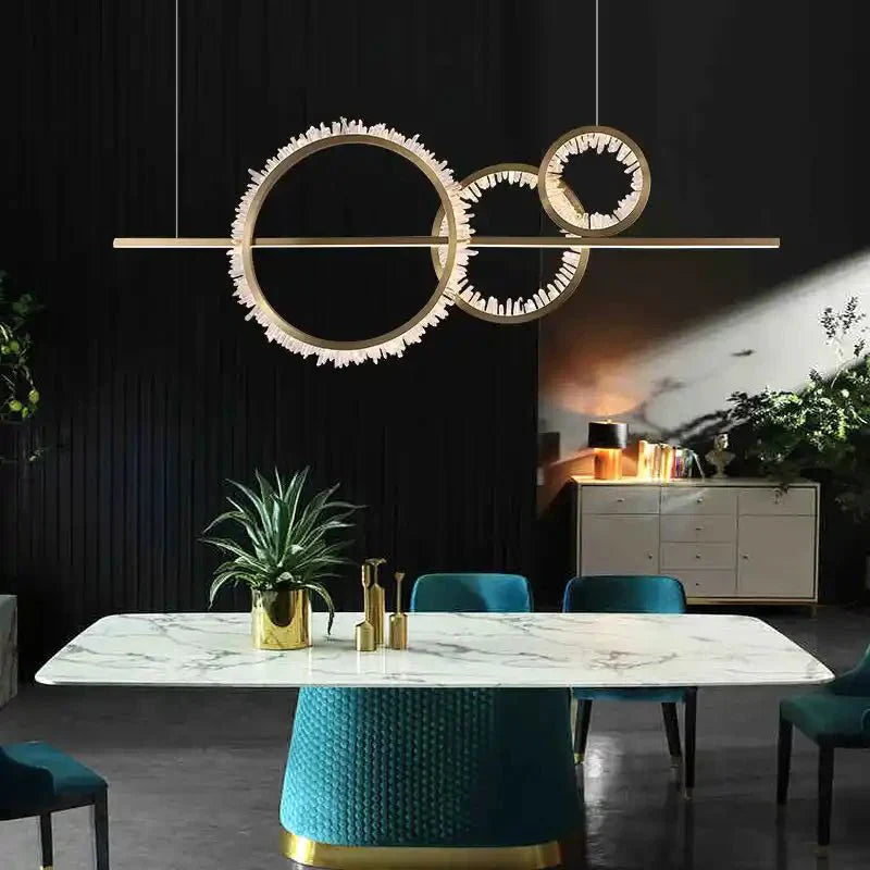 Primary Crystal Cluster Island Chandelier - Joyfuzzy