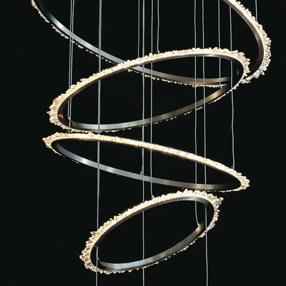 Primary Crystal Multi Rings Chandelier - Joyfuzzy