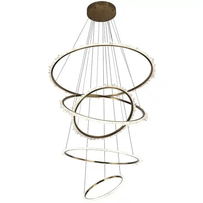 Primary Crystal Multi Rings Chandelier - Joyfuzzy