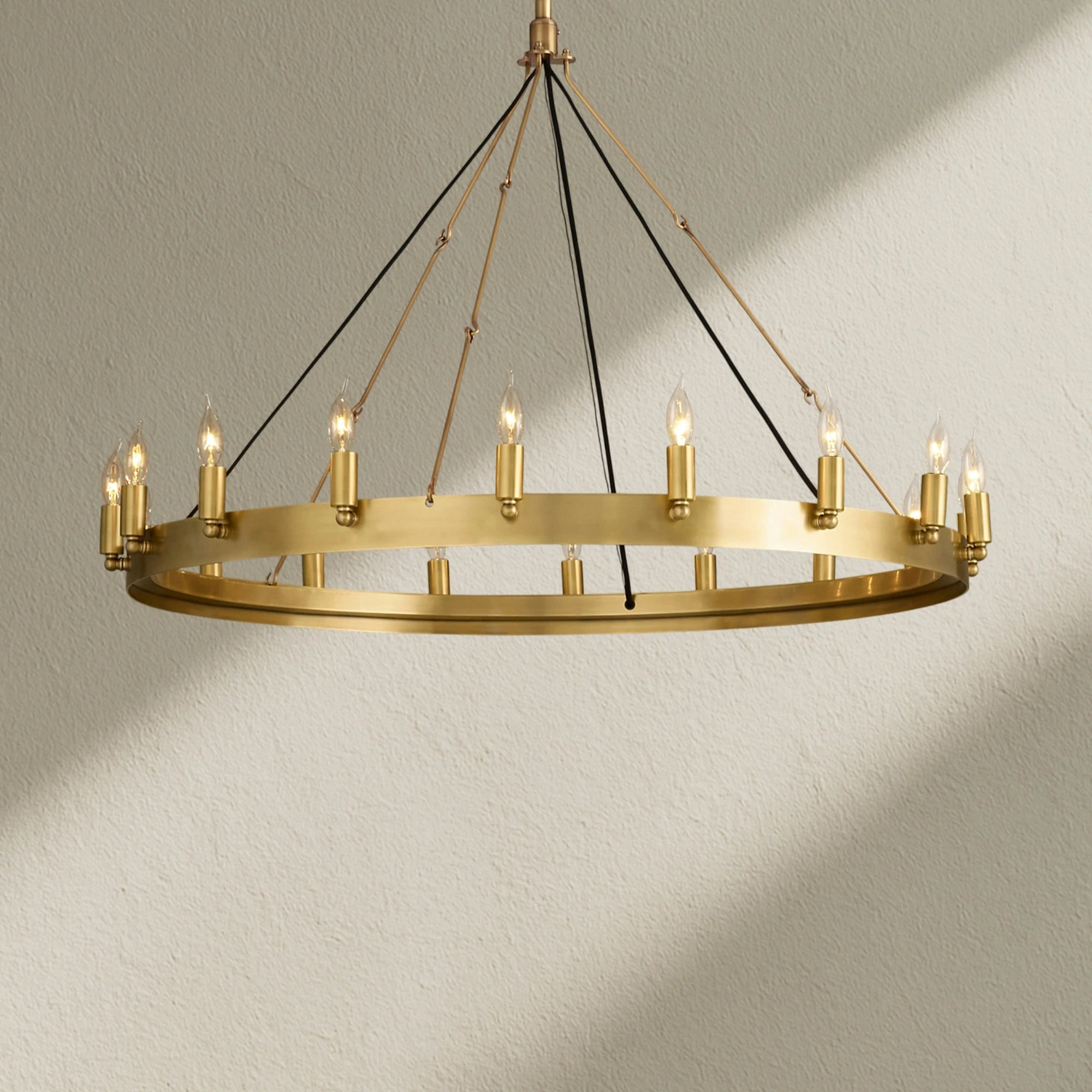 camafz Vintage Filament Outdoor Round Chandelier