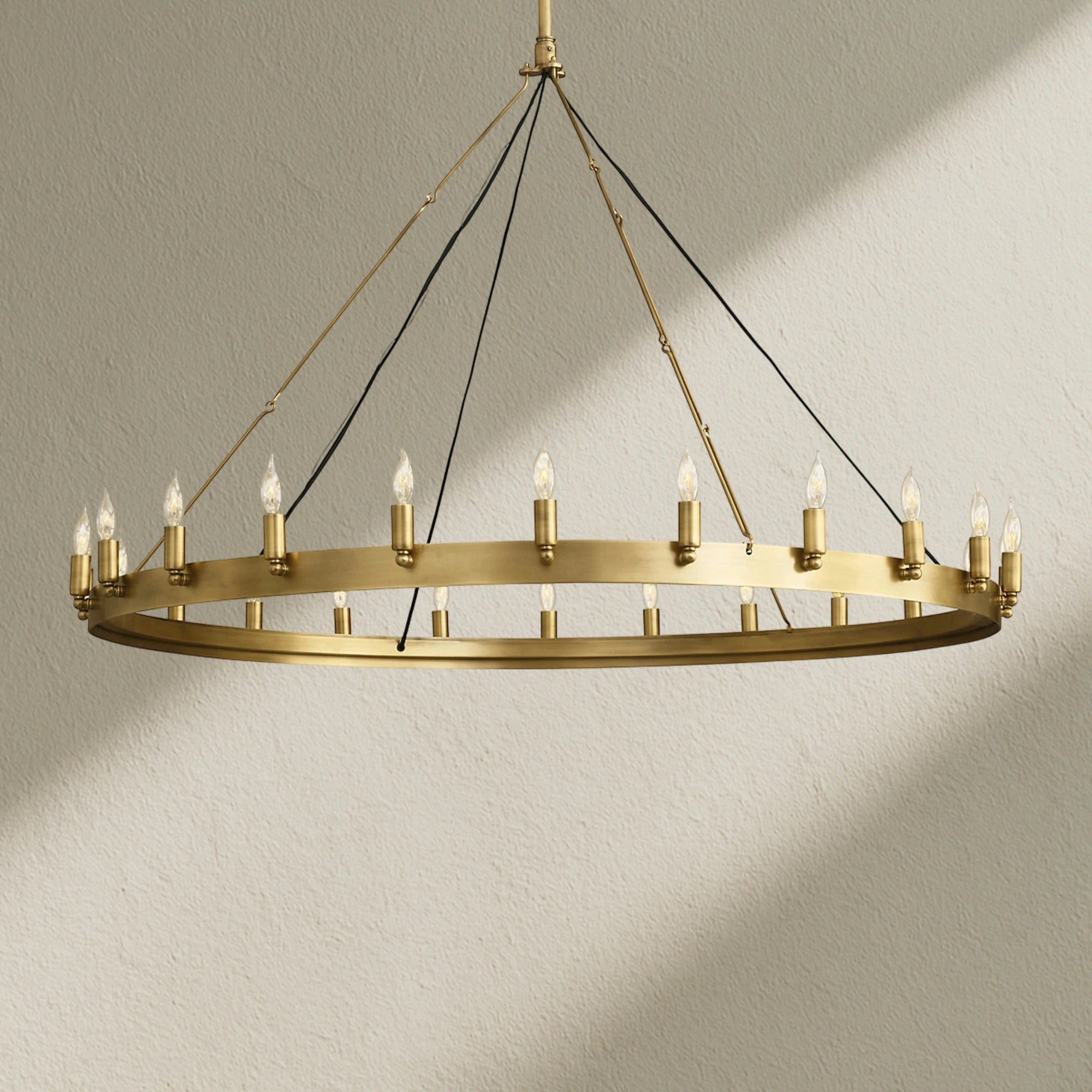 camafz Vintage Filament Outdoor Round Chandelier