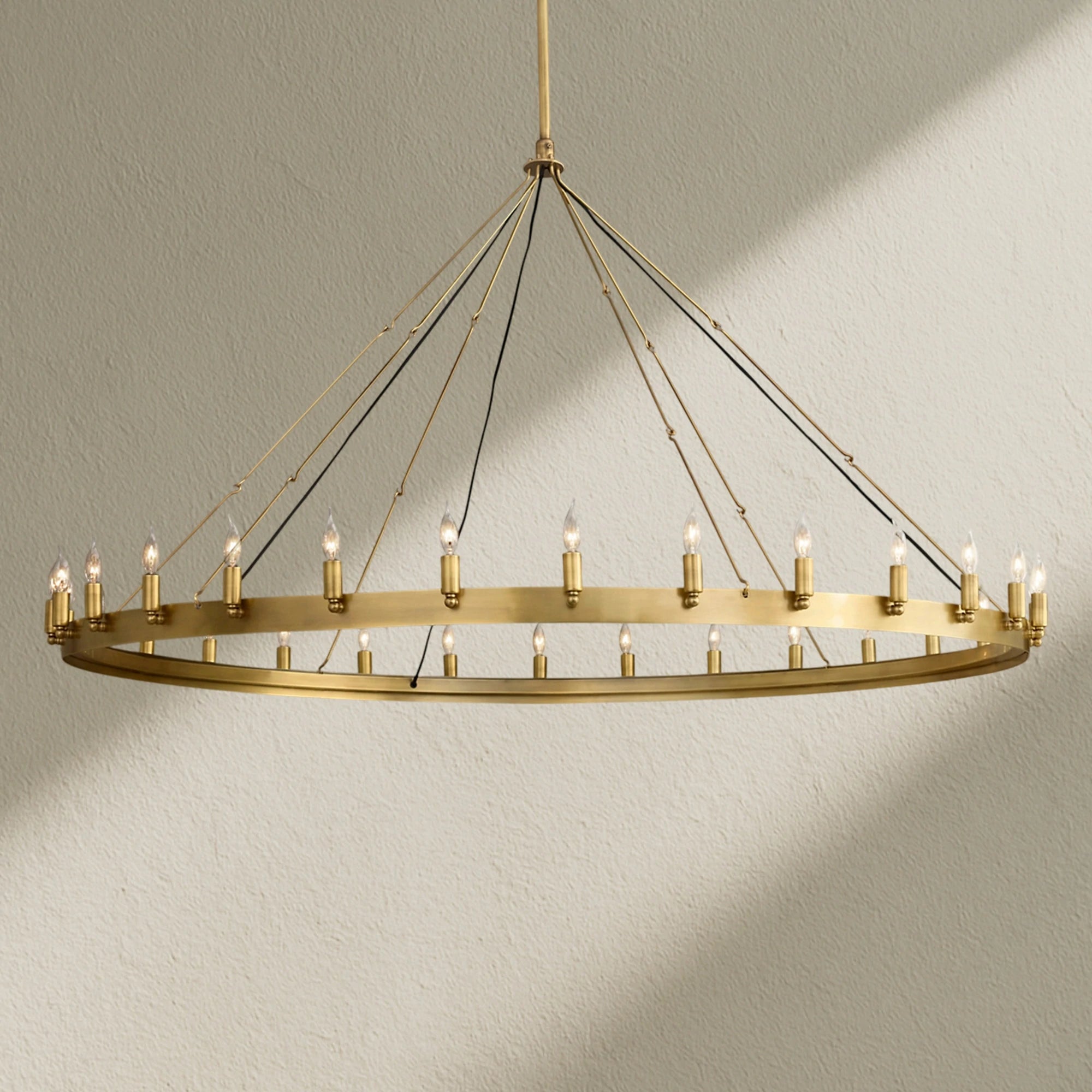 camafz Vintage Filament Outdoor Round Chandelier