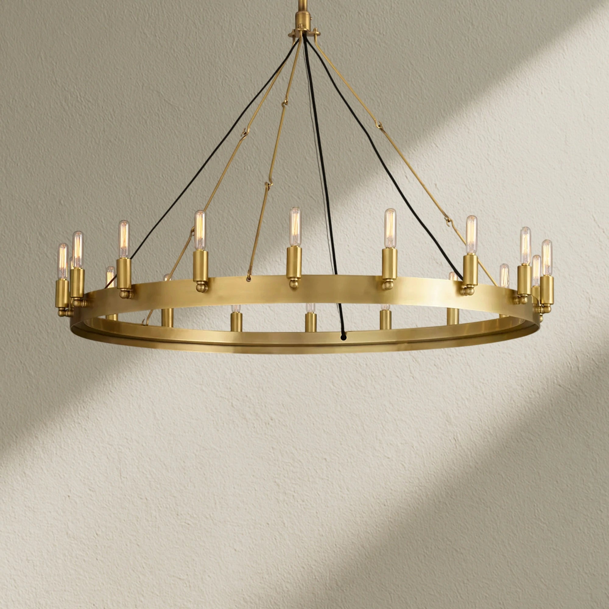 camafz Vintage Filament Outdoor Round Chandelier