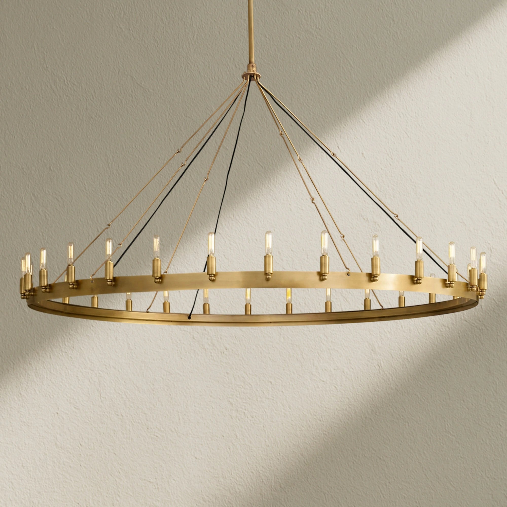 camafz Vintage Filament Outdoor Round Chandelier