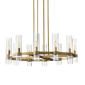 Lavefz Round Blown Glass Chandelier 36