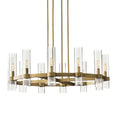 Lavefz Round Blown Glass Chandelier 36