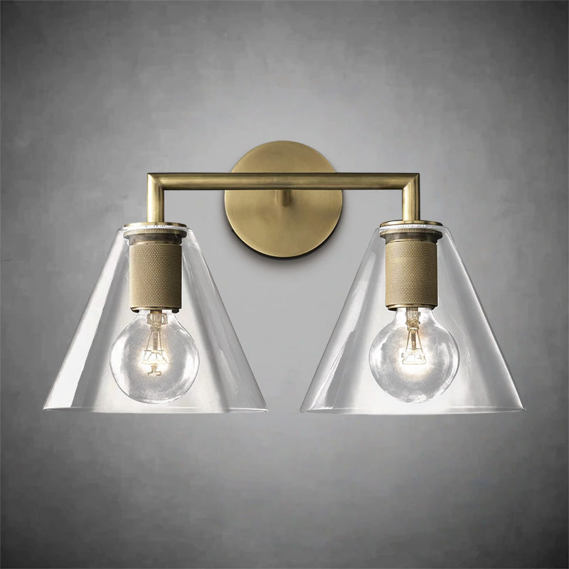 Utifz Funnel Shade Double Sconce