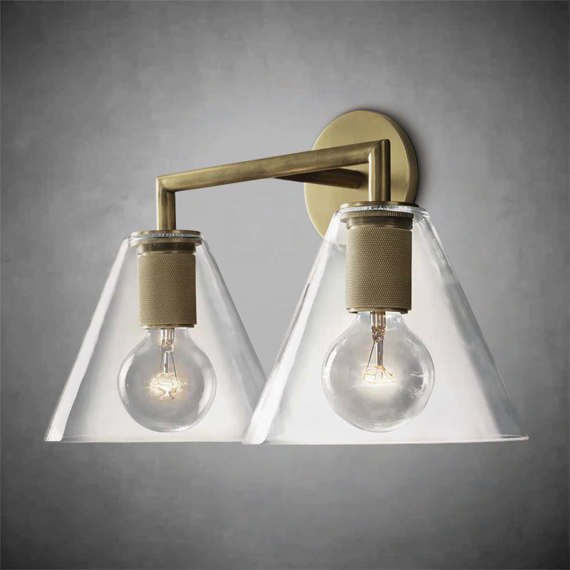 Utifz Funnel Shade Double Sconce
