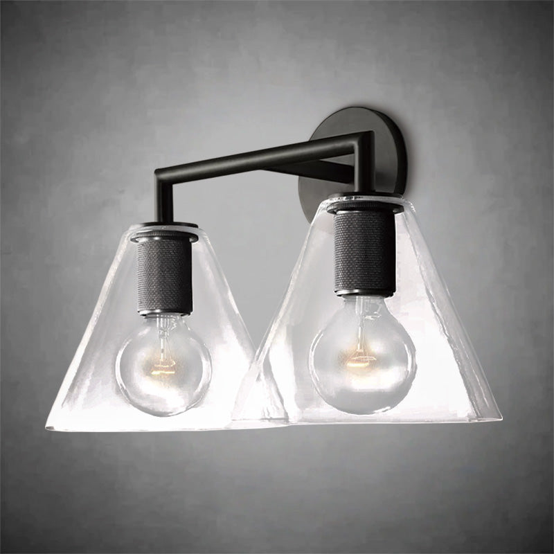 Utifz Funnel Shade Double Sconce
